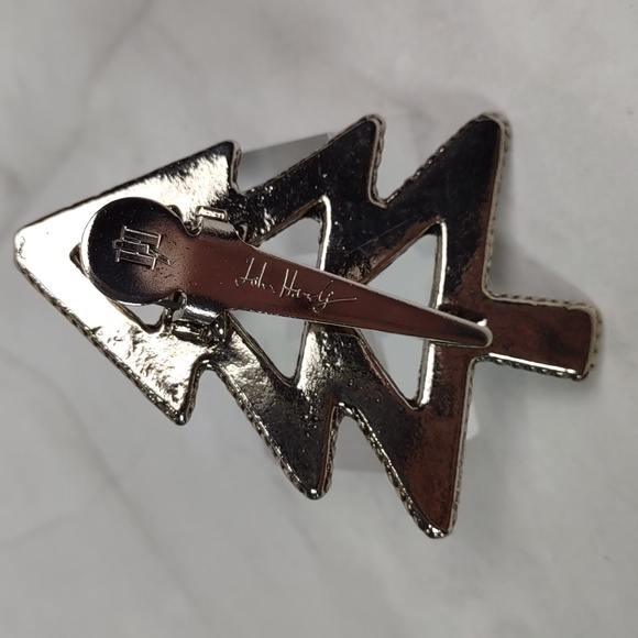 Vintage John Hardy 3D Christmas Tree Scarf Clip - Picture 3 of 7